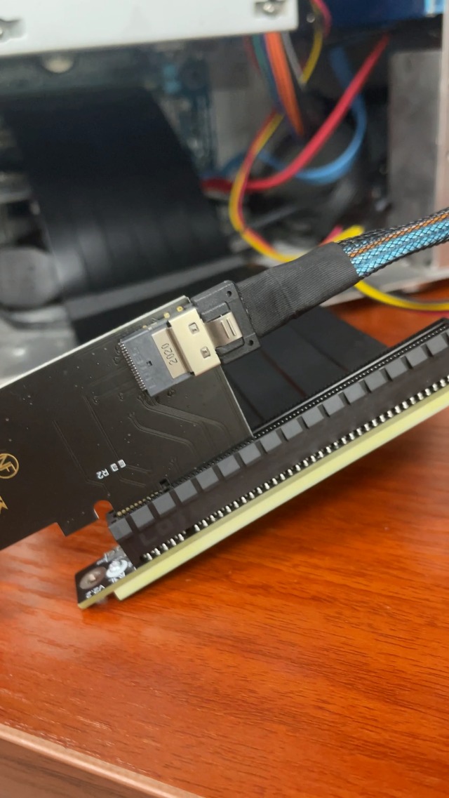 Amazon.com: NFHK PCI-E 3.0 4.0 to SFF-8654 Slimline SAS Card